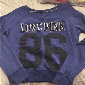 PINK Victoria's Secret Women's Blue Sweater